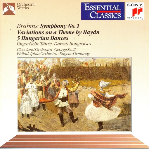 Symphony no. 1 in c minor, op. 38Variations on a theme by Joseph Haydn : op. 56a ; Five hungarian dances