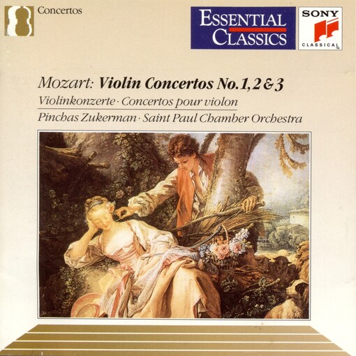 Concerto for violin and orchestra No. 1 in B flat major, K. 207Concerto for violin and orchestra No. 2 in D major, K. 211 ; Concerto for violin and orchestra No. 3 in G major, K. 216