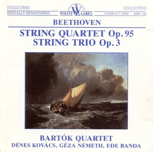 String trio in E flat major, op. 3 String quartet in F minor, op. 95 