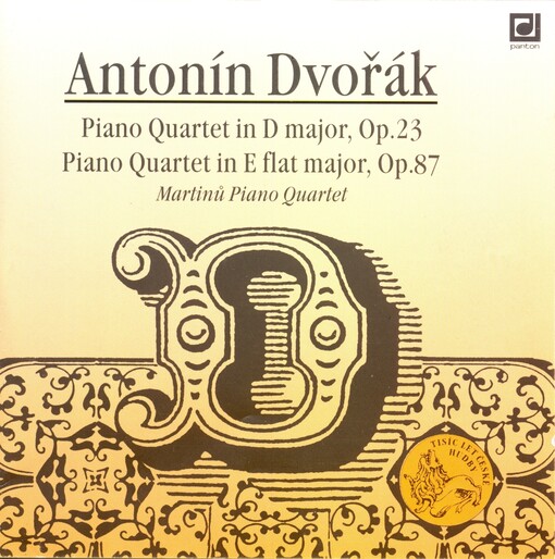 Piano Quartet in D major, Op. 23Piano Quartet in E flat major, Op. 87