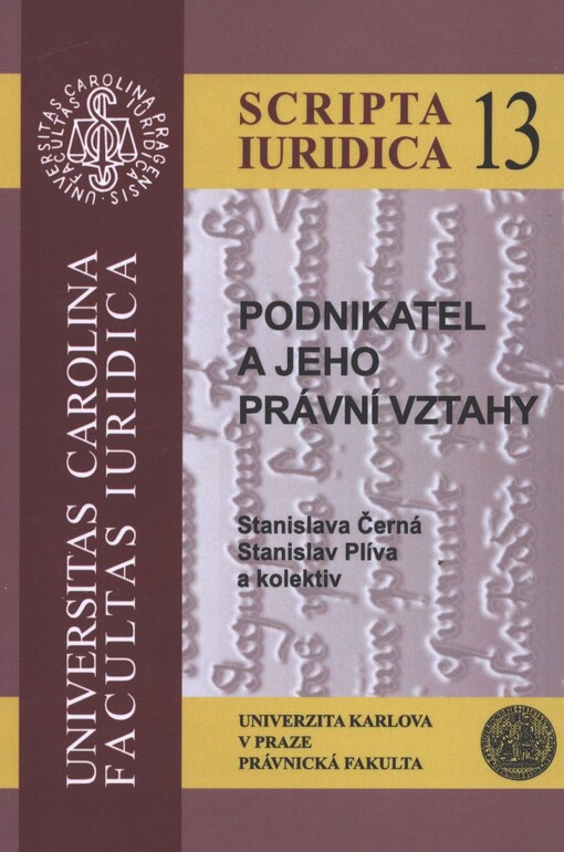 Podnikatel a jeho právní vztahy