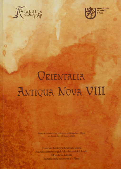 Orientalia Antiqua Nova VIII 