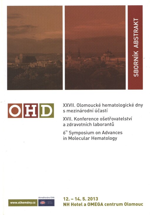 Sborník abstrakt - Olomoucké hematologické dny 2013