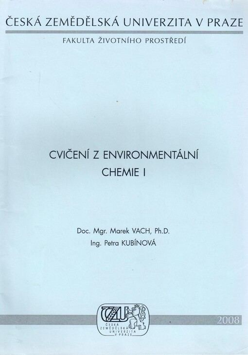 Cvičení z environmentální chemie I