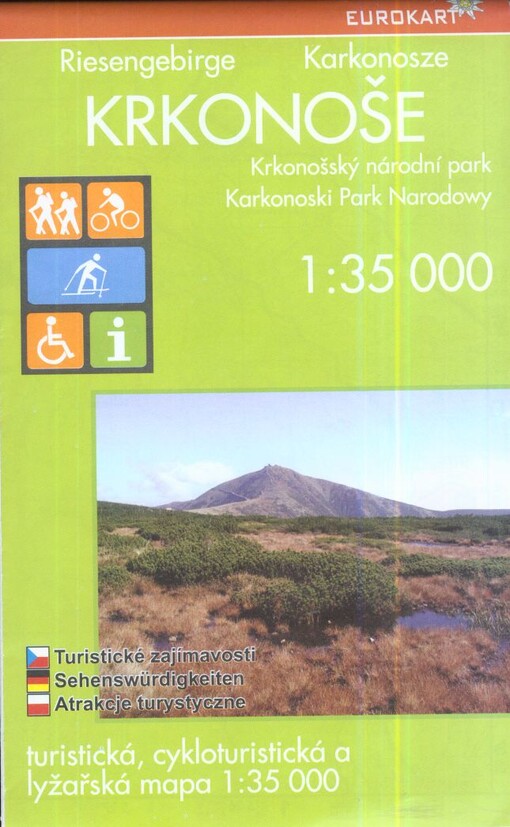 KrkonošeKrkonošský národní park = Riesengebirge = Karkonosze : Karkonoski Park Narodowy : turistická, cykloturistická a lyžařská mapa 1:35 000