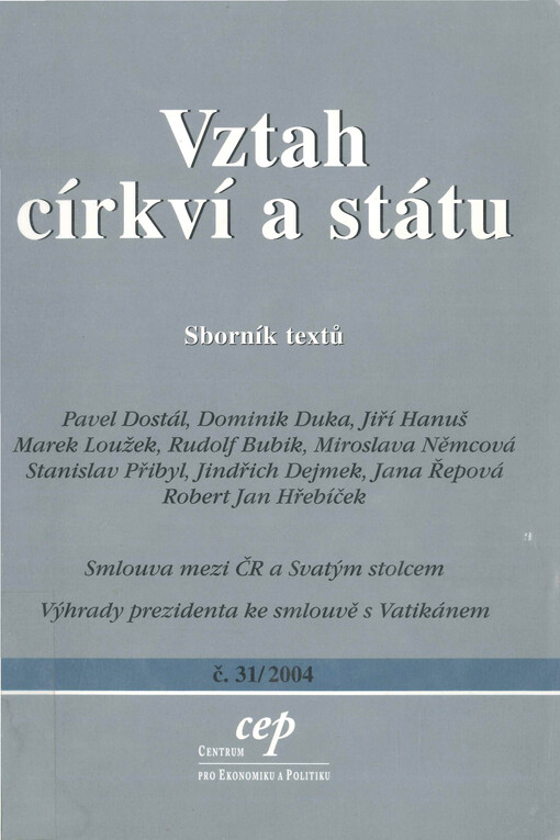 Vztah církví a státu : sborník textů