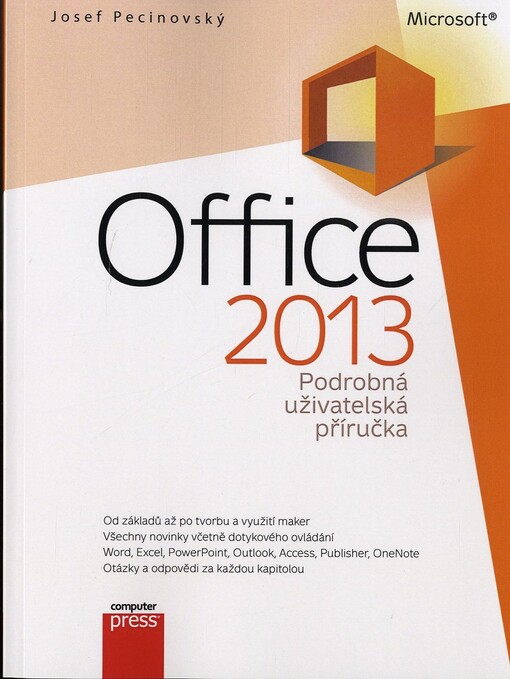 Microsoft Office 2013 Podrobná uživatelská příručka