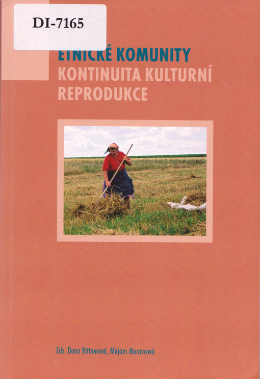 Etnické komunity. Kontinuita kulturní reprodukce