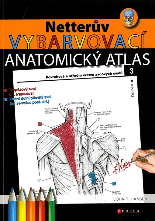 Netterův vybarvovací anatomický atlas