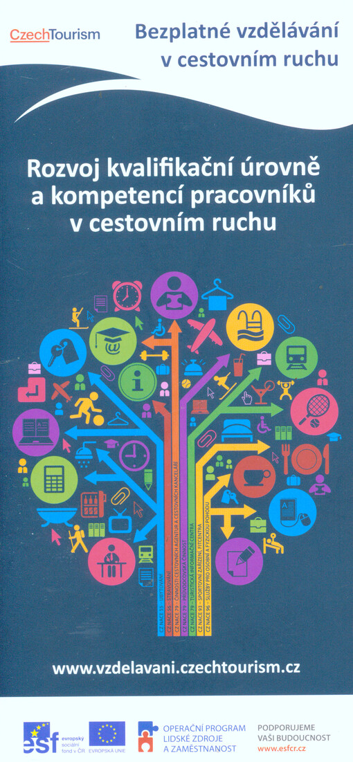Rozvoj kvalifikační úrovně a kompetencí pracovníků v cestovním ruchu :bezplatné vzdělávání v cestovním ruchu