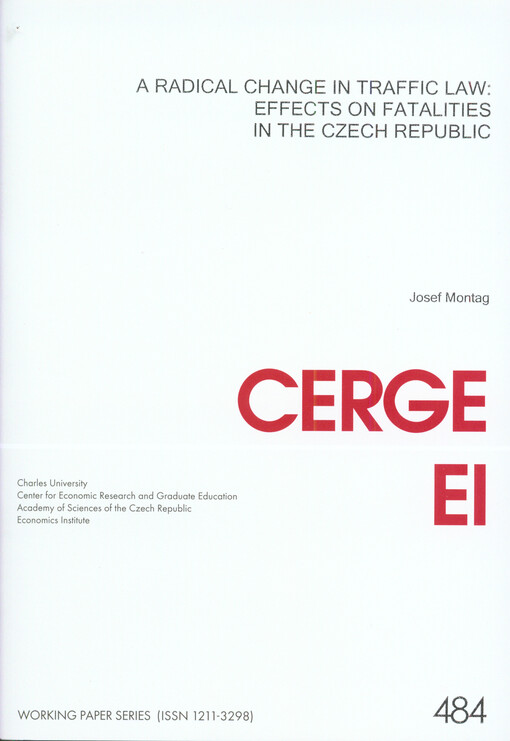 A radical change in traffic law: effects on fatalities in the Czech Republic