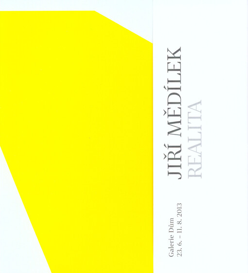Jiří Mědílek :realita : Galerie Dům, 23.6.-11.8.2013