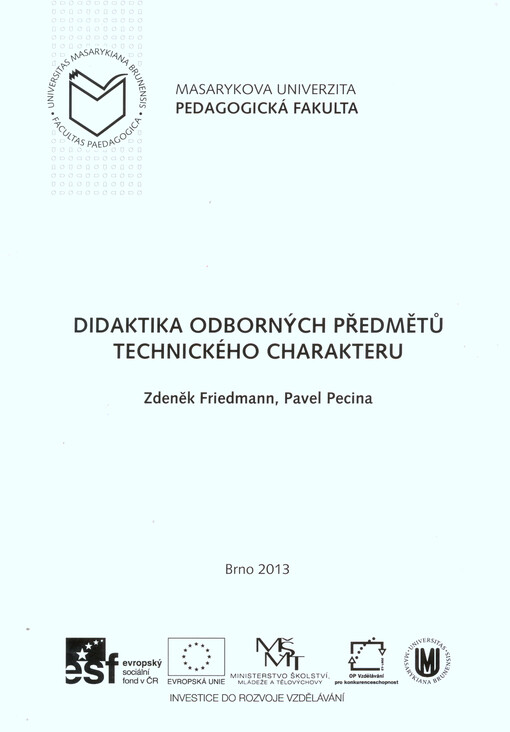 Didaktika odborných předmětů technického charakteru
