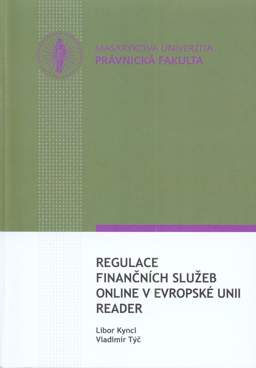 Regulace finančních služeb online v Evropské unii :reader