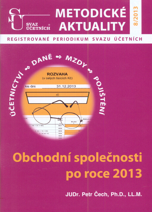 Obchodní společnosti po roce 2013