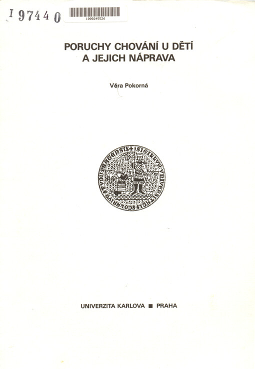 Poruchy chování u dětí a jejich náprava