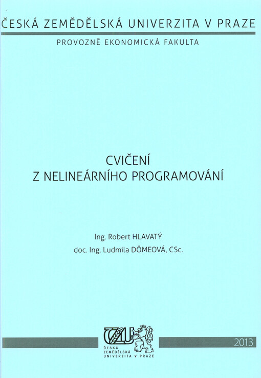 Cvičení z nelineárního programování