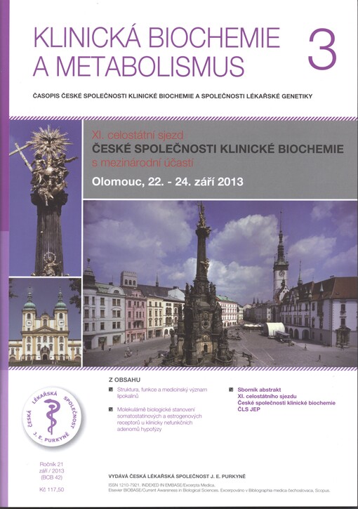 Klinická biochemie a metabolismus : časopis České společnosti klinické biochemie
