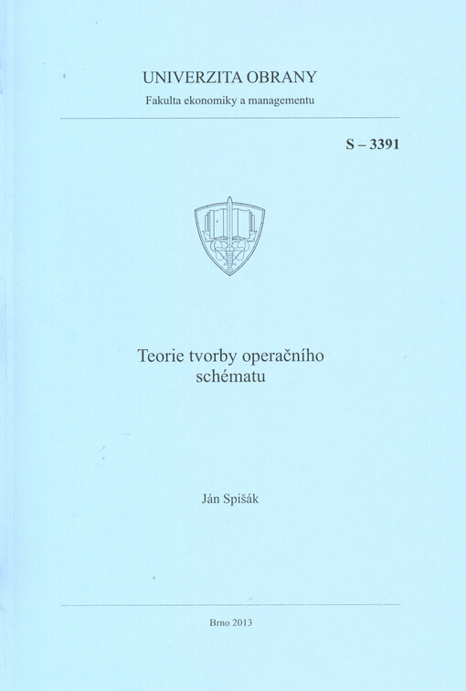 Teorie tvorby operačního schématu :studijní text