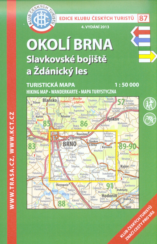 Okolí BrnaSlavkovské bojiště a Ždánický les : turistická mapa 1:50 000