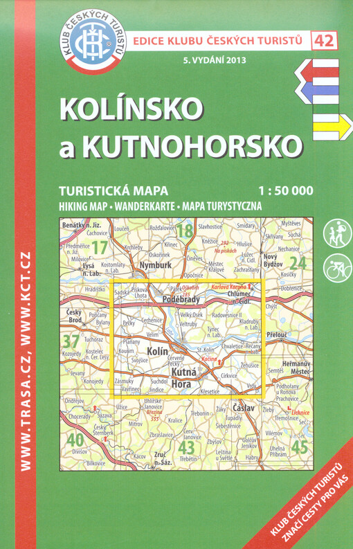 Kolínsko a Kutnohorskoturistická mapa 1:50 000