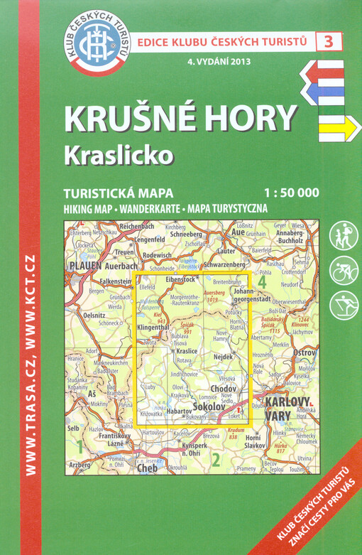 Krušné horyKraslicko : turistická mapa 1:50 000