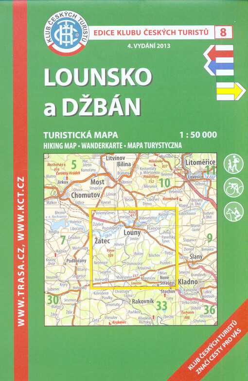 Lounsko a Džbánturistická mapa 1:50 000