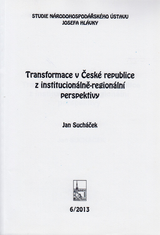 Transformace v České republice z institucionálně-regionální perspektivy