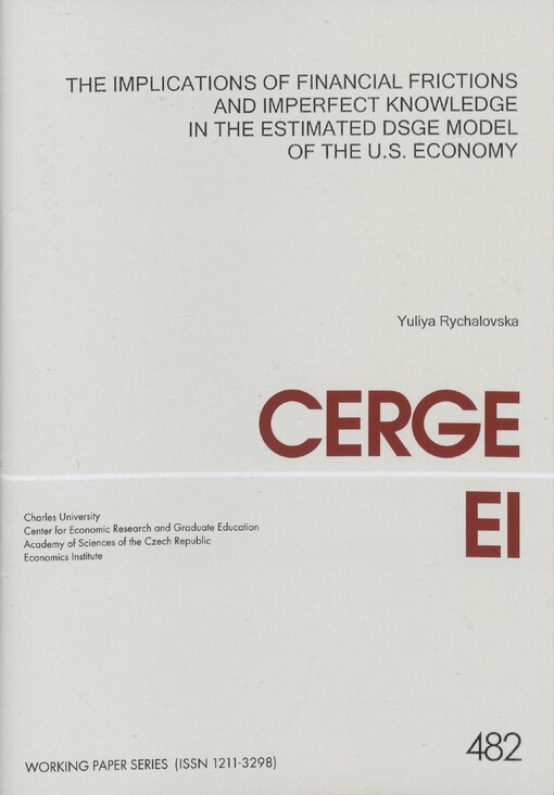 The implications of financial frictions and imperfect knowledge in the estimated DSGE model of the U.S. economy