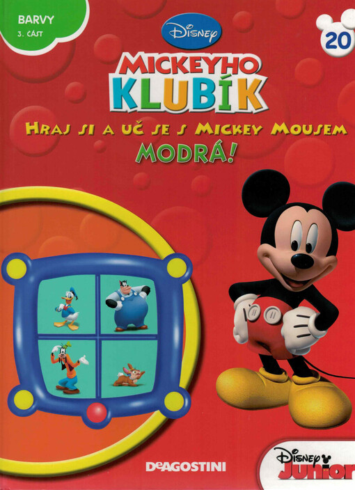 Hraj si a uč se s Mickey Mousem. Modrá!