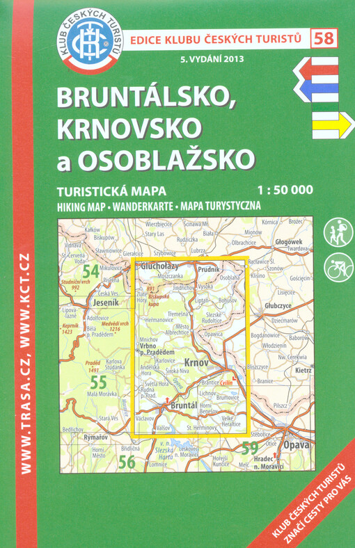 Bruntálsko, Krnovsko a Osoblažskoturistická mapa 1:50 000