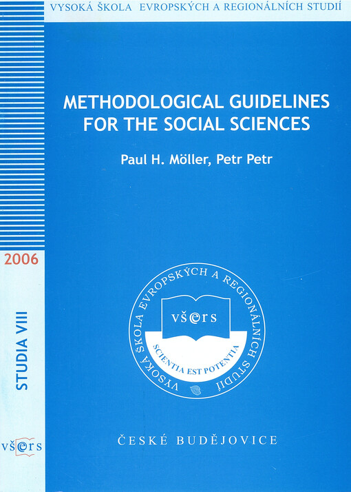 Methodological guidelines for the social sciences : scientific research