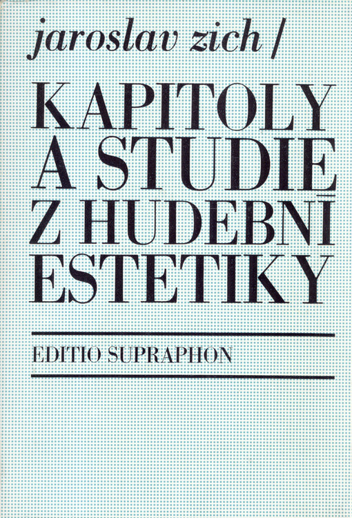 Kapitoly a studie z hudební estetiky