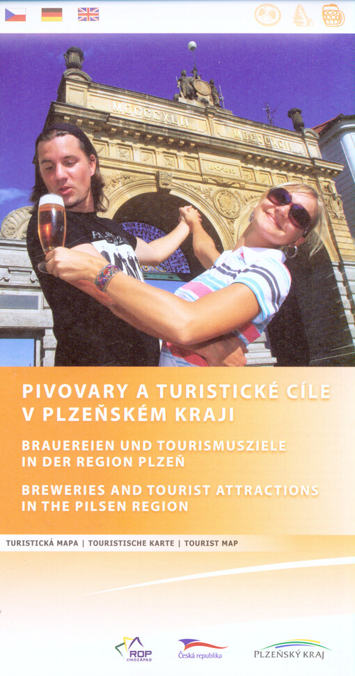 Pivovary a turistické cíle v Plzeňském krajituristická mapa = Brauereien und Tourismusziele in der Region Plzeň : touristische Karte = Breweries and tourist attractions in the Pilsen region : tourist map