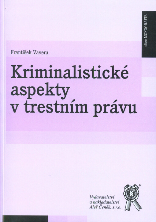 Kriminalistické aspekty v trestním právu