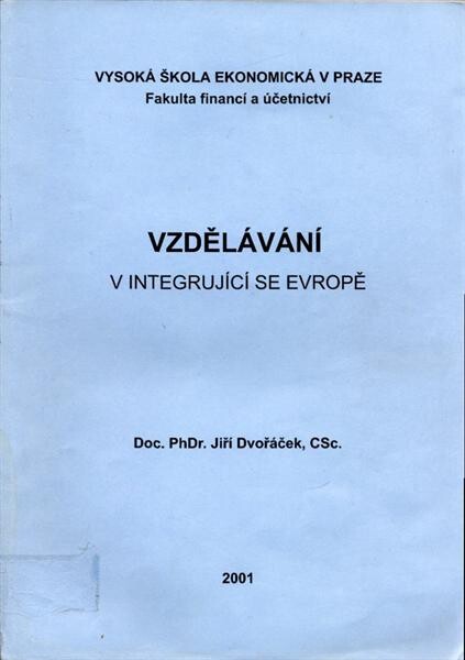 Vzdělávání v integrující se Evropě