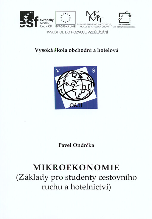 Mikroekonomie :(základy pro studenty cestovního ruchu a hotelnictví)