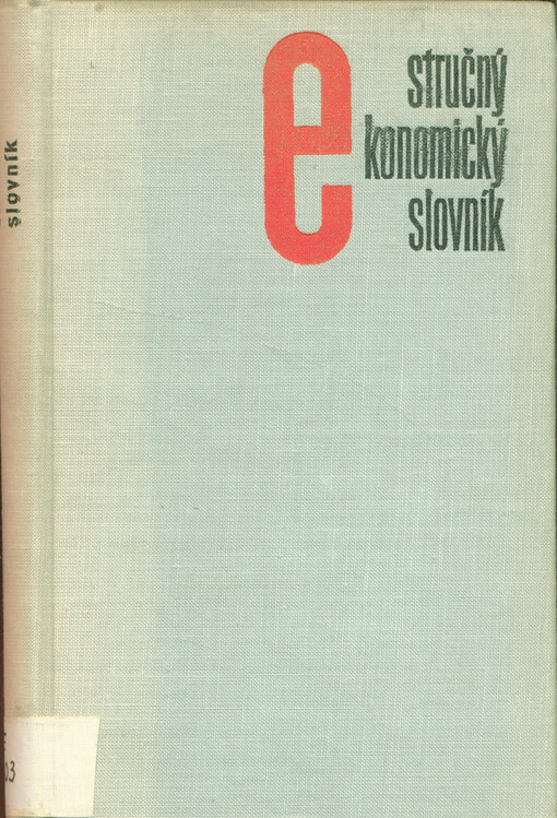 Stručný ekonomický slovník