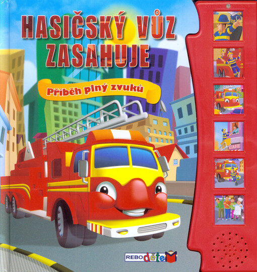 Hasičský vůz zasahuje