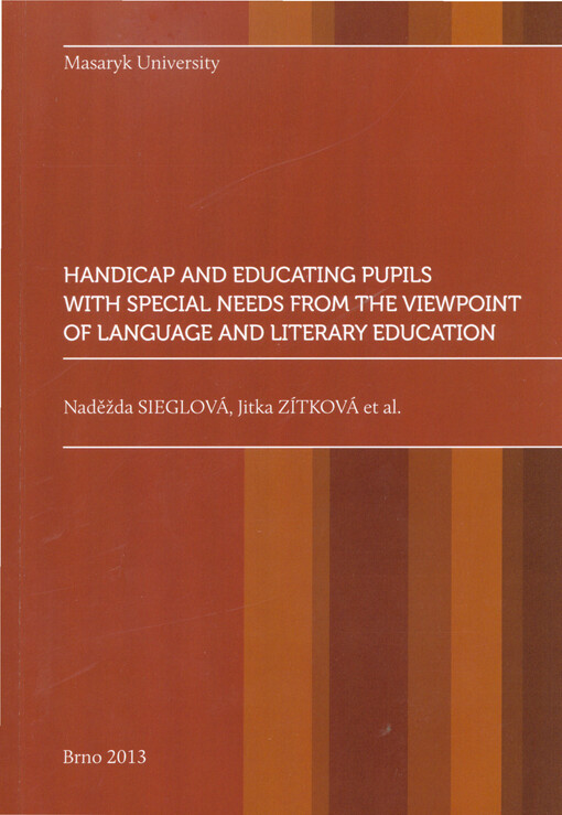 Handicap and educating pupils with special needs from the viewpoint of language and literary education
