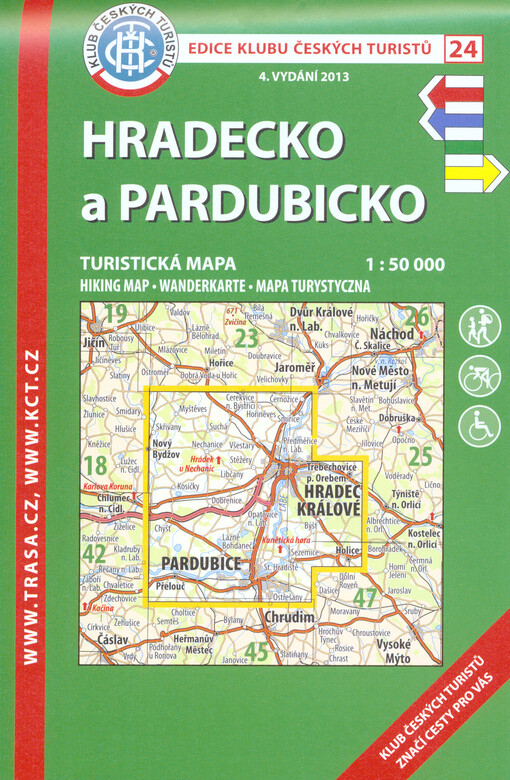 Hradecko a Pardubickoturistická mapa 1:50 000