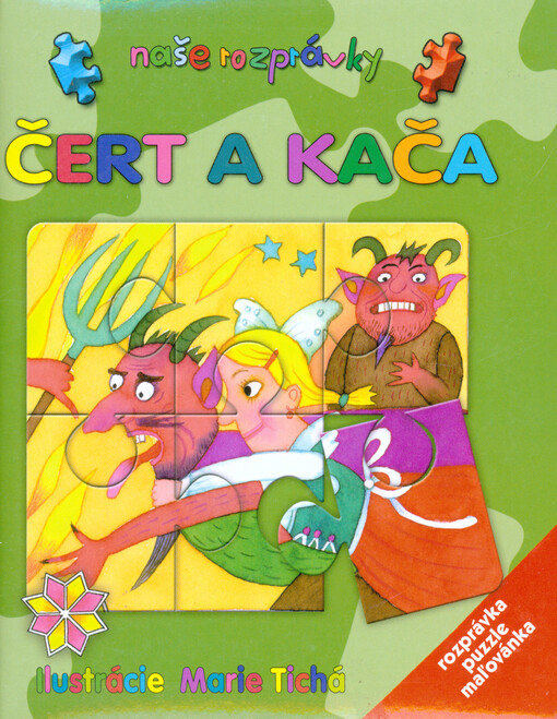 Čert a Kača :rozprávka, puzzle, maľovánka