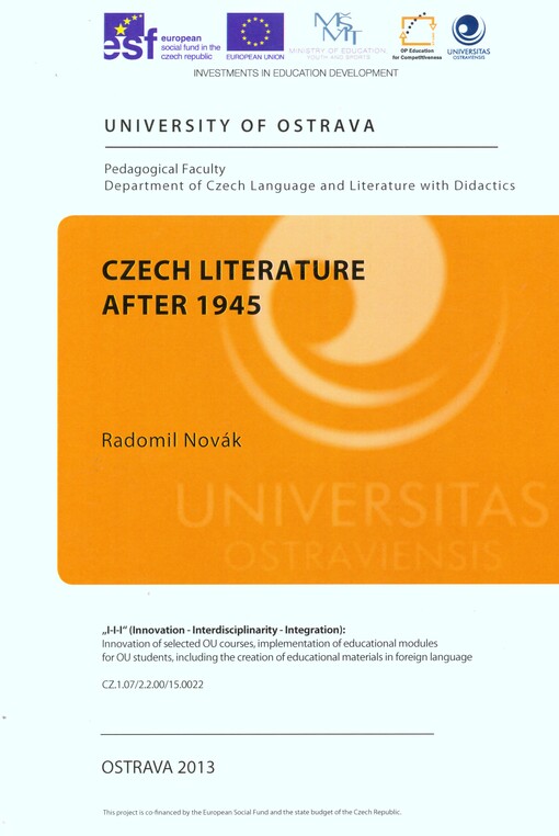 Czech literature after 1945