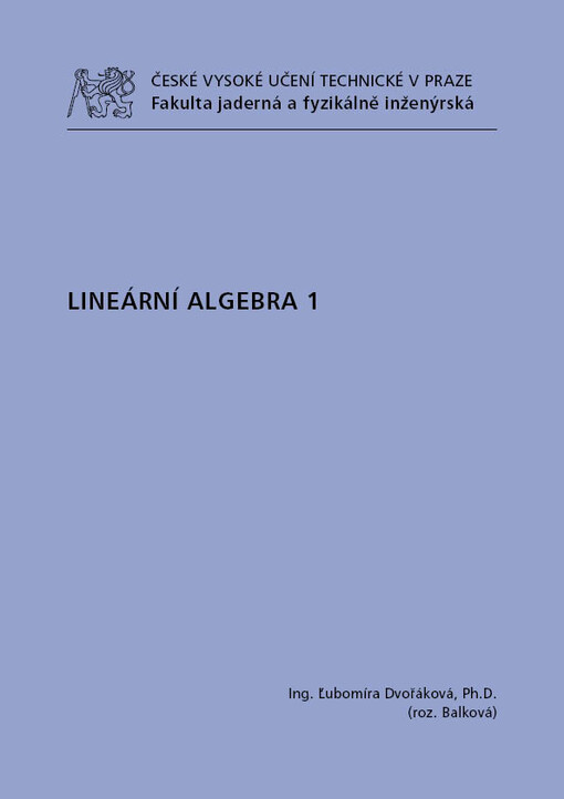 Lineární algebra 1