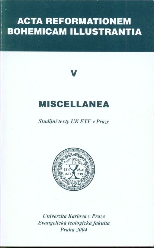 Miscellanea :studijní texty UK ETF v Praze