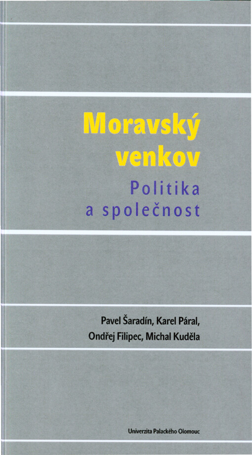 Moravský venkov :politika a společnost