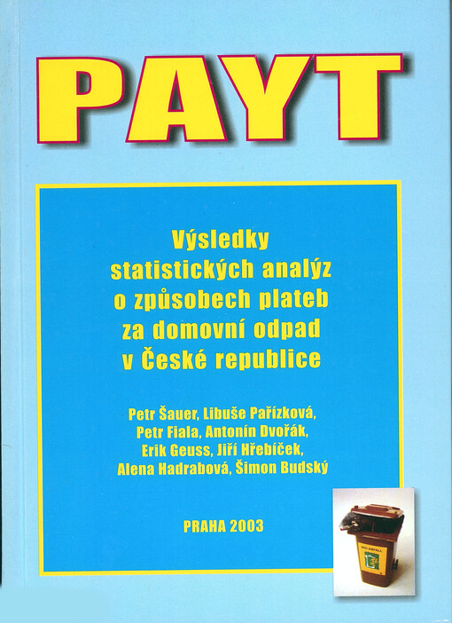 PAYT: výsledky statistických analýz o způsobech plateb za domovní odpad v České republice