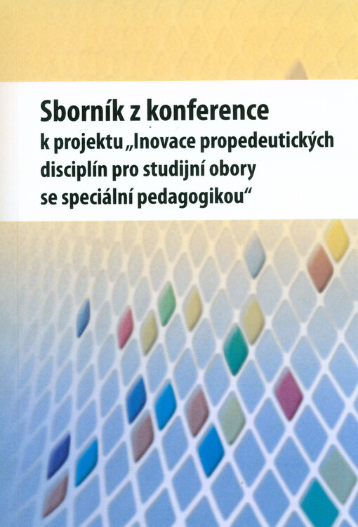 Sborník z konference k projektu 