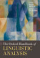 The Oxford handbook of linguistic analysis 