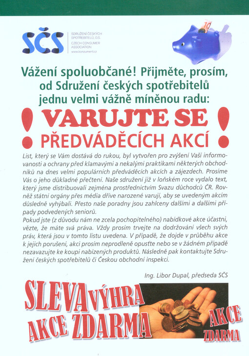 Varujte se převáděcích akcí!